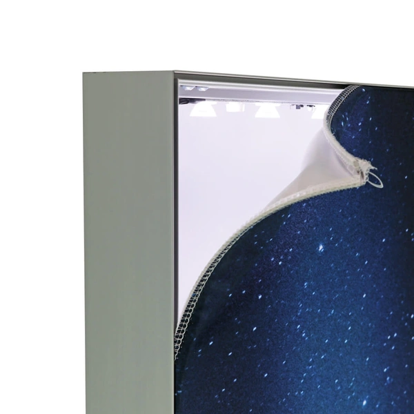 Standard SEG Free Standing Lightbox - Corner Peeled